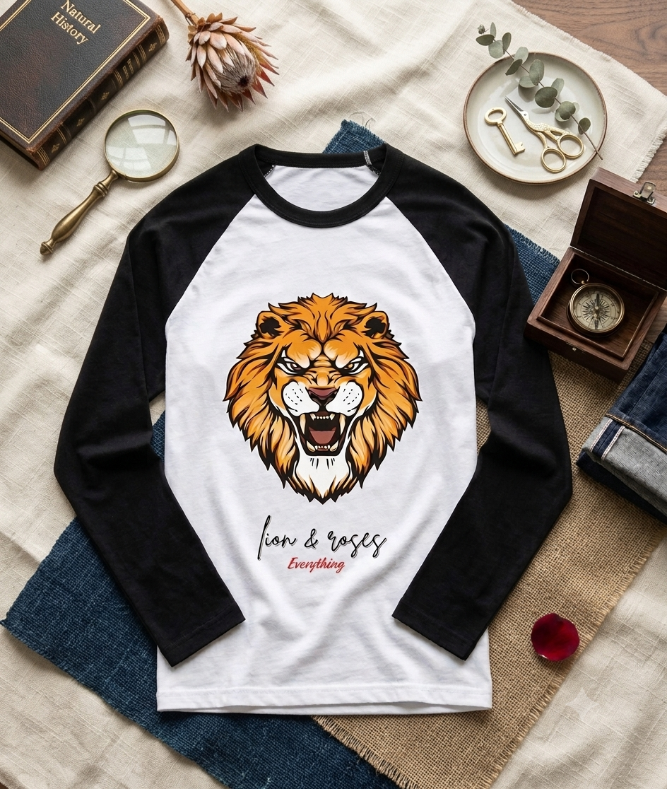 Premium Lion Head Waffle T-Shirt For Men